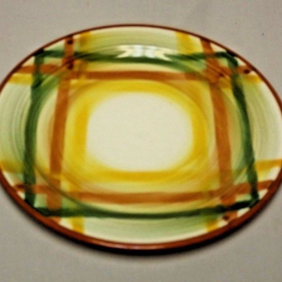 Vernonware Homespun Hand Painted Under Glaze 7 1/2" Salad Plate & 32 oz. Pitcher - Picture 5 of 13